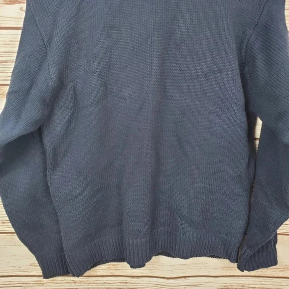 US Polo Assn Mens XL Navy Blue USA Flag Logo Wool Blend Crewneck Sweater - Picture 9 of 9